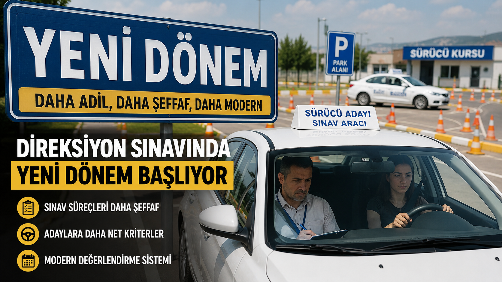 Ehliyet Alacaklara Müjde: Direksiyon Sınavında Yeni Dönem