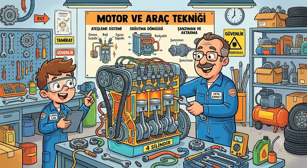 Motor ve Araç Tekniği Konu Özeti: Sistemler ve Çalışma Mantığı