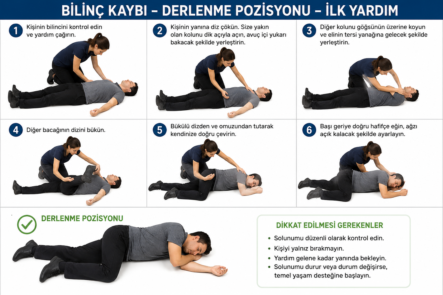 Bilinç Kaybı ve Derlenme Pozisyonu: Ehliyet Sınavı Rehberi